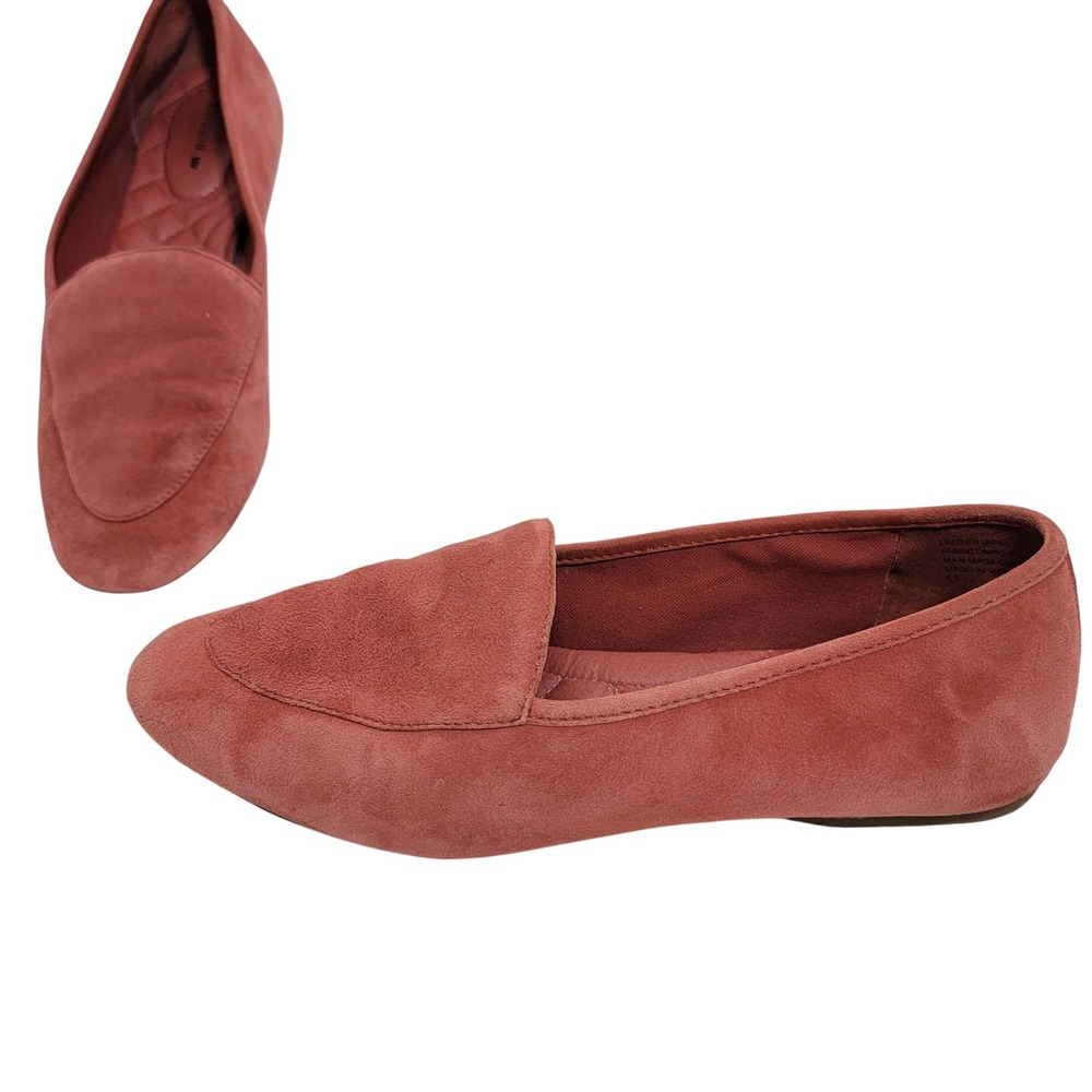 Birdies The Vesper Loafer Flats Brick Suede Red Loafer Slip On‎ Comfort Size 8.5